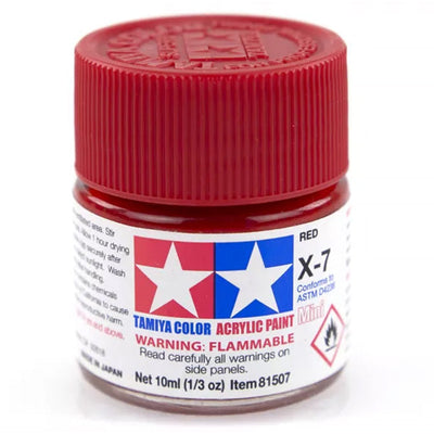 Tamiya Acrylic Mini X-7 Red - [Sunshine-Coast] - Tamiya - [RC-Car] - [Scale-Model]
