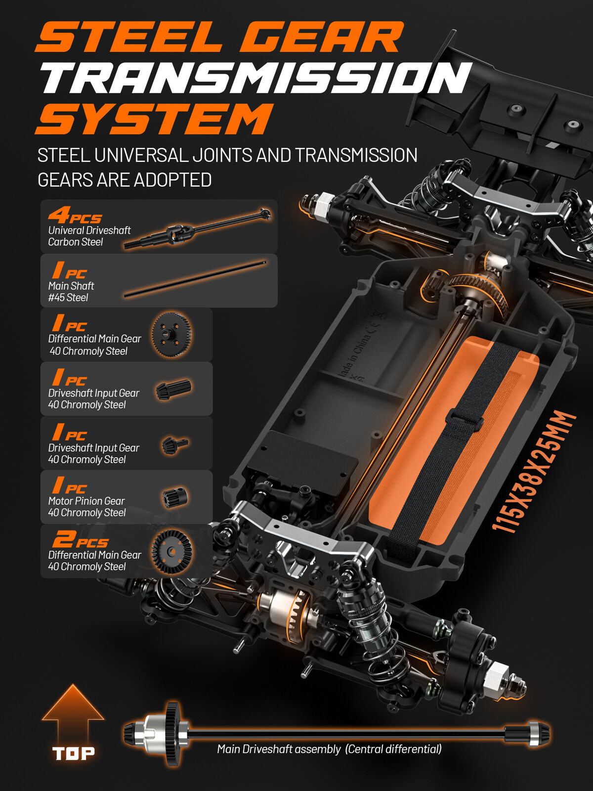 UDIRC Gleam Pro UD1204PRO 1/12 4WD Brushless RC Buggy