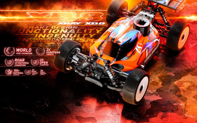 XRAY XB8'25 - 1/8 Luxury Nitro Off-Road Car Kit - 350020