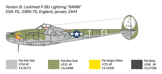 ITALERI P-38J LIGHTNING: 1:72