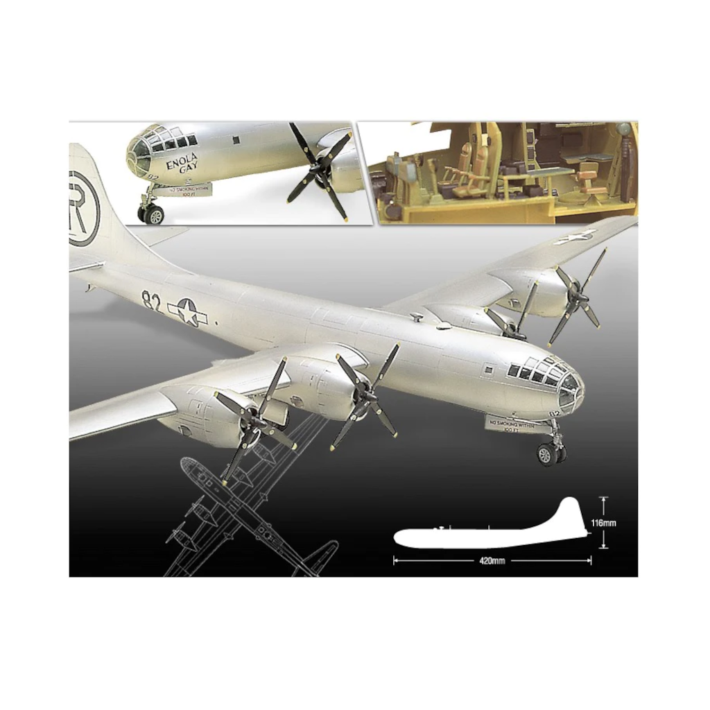 Academy 12528 1/72 Scale Boeing B-29A "Enola Gay & Bockscar" Superfortress Plastic Model Kit - [Sunshine-Coast] - Academy - [RC-Car] - [Scale-Model]