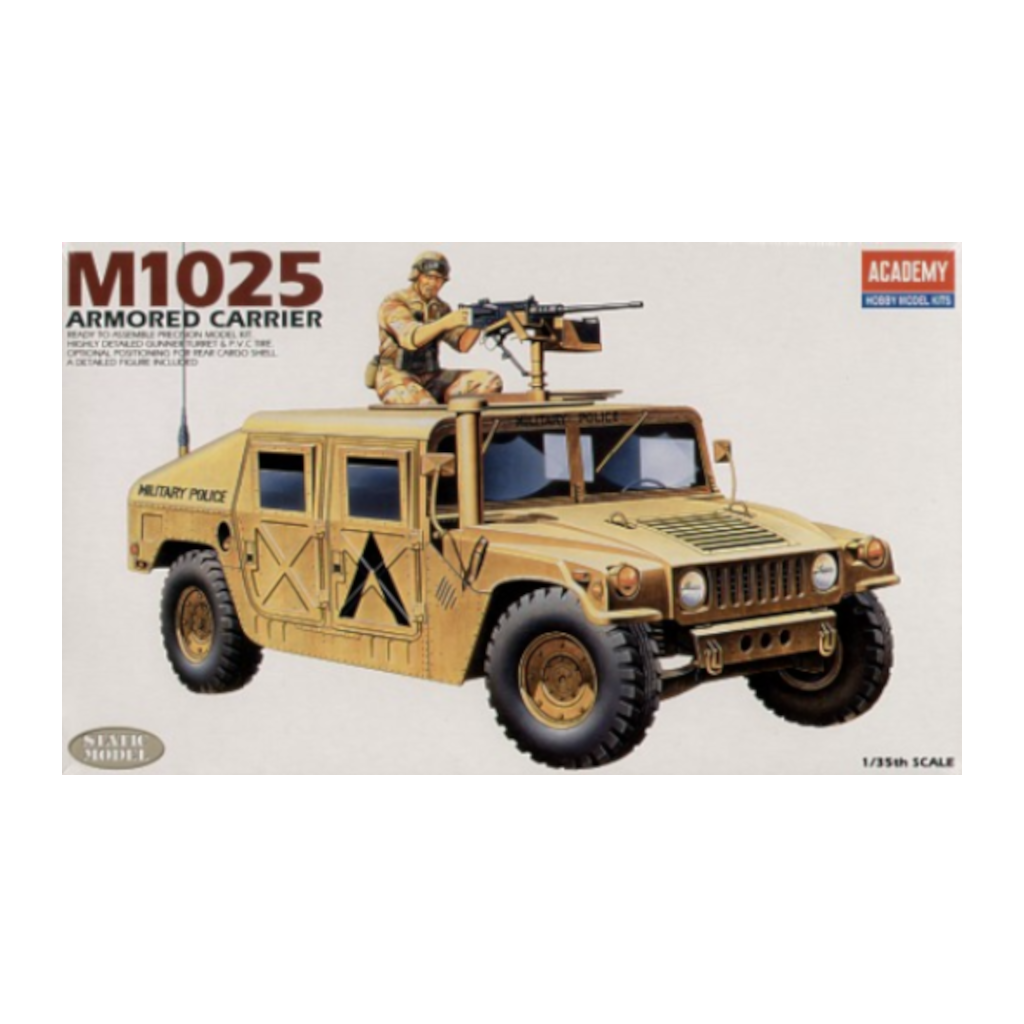 Academy 13241 1/35 Scale M-1025 Armoured Carrier HMMV"Hummer" - [Sunshine-Coast] - Academy - [RC-Car] - [Scale-Model]