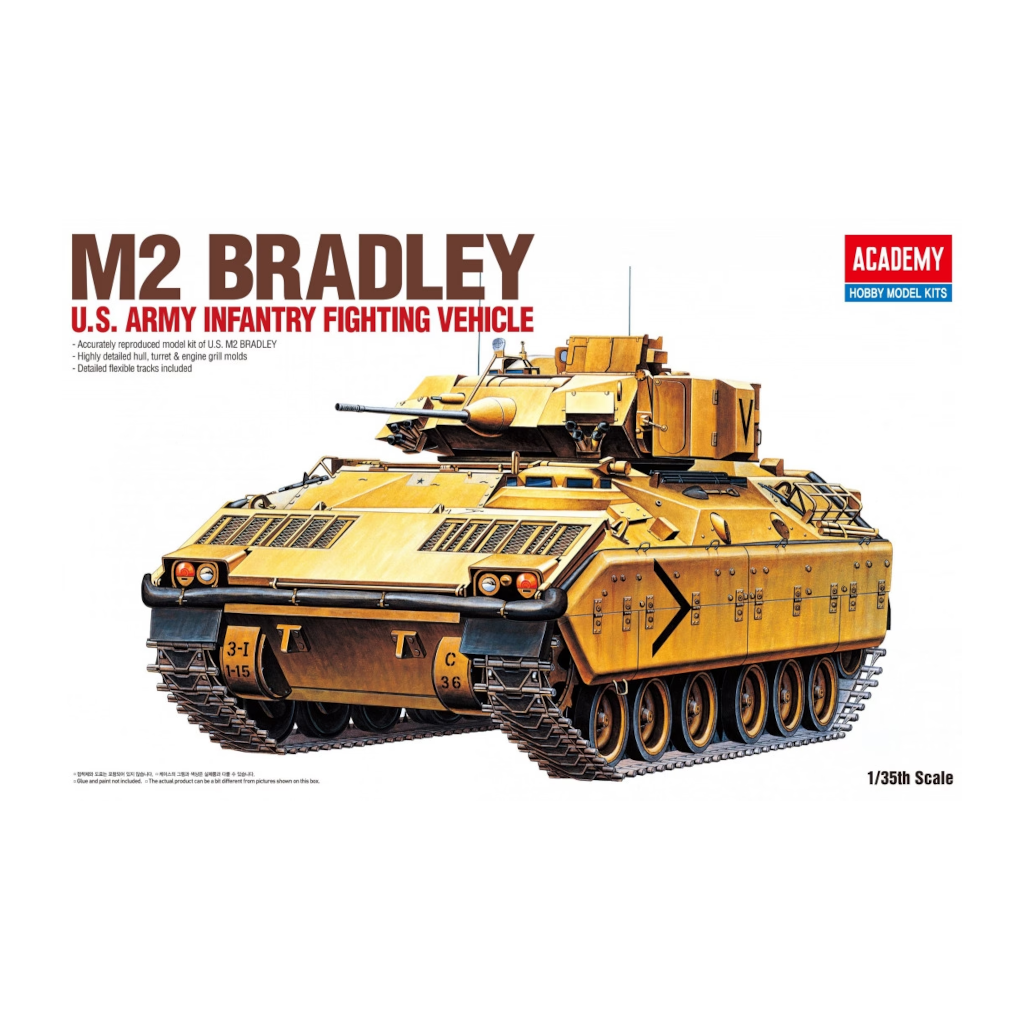 Academy 13237 1/35 Scale M2 Bradley U.S Army Fighting Vehicle - [Sunshine-Coast] - Academy - [RC-Car] - [Scale-Model]