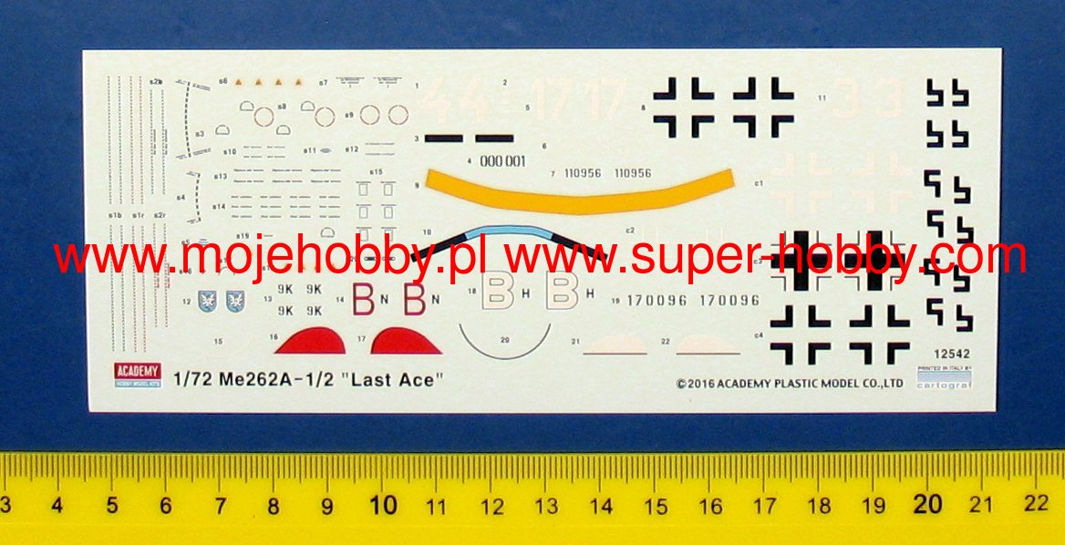 Academy 12542 1/72 Scale Messerschmitt Me-262A-1/2 "Last Ace" - [Sunshine-Coast] - Academy - [RC-Car] - [Scale-Model]