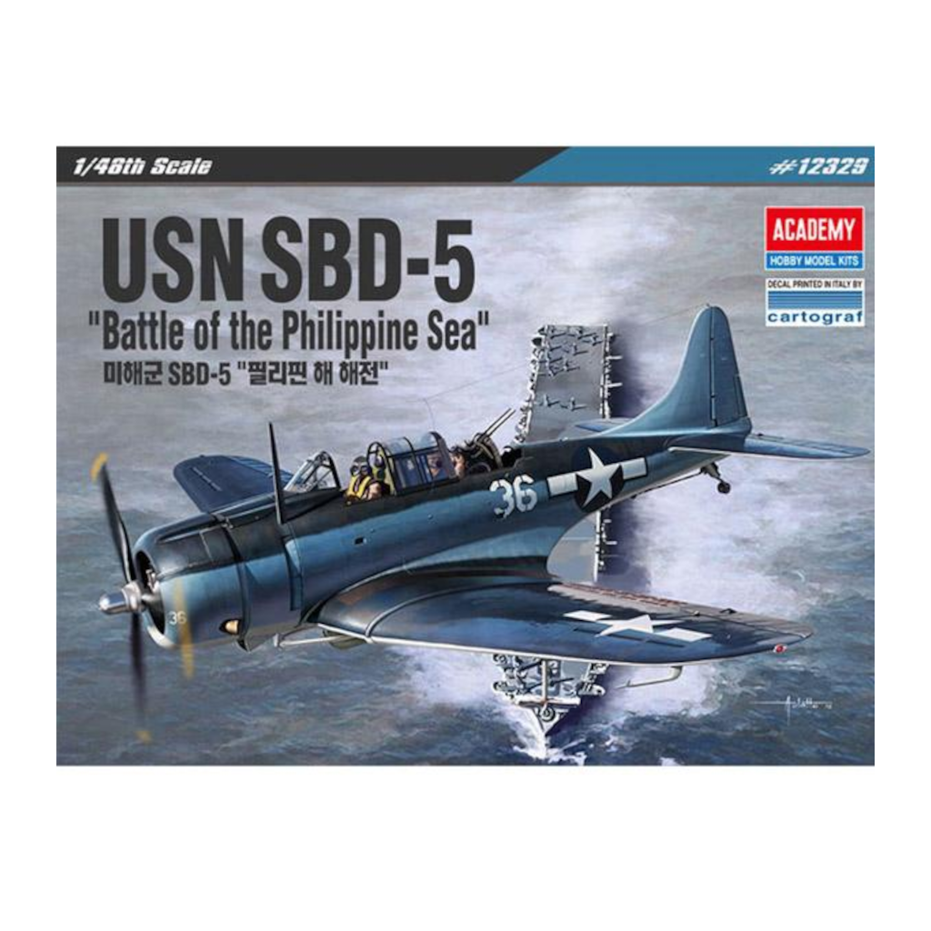 Academy 12329 1/48 Scale USN Douglas SBD-5 Dauntless "Battle of the Philippine Sea"atre" - [Sunshine-Coast] - Academy - [RC-Car] - [Scale-Model]