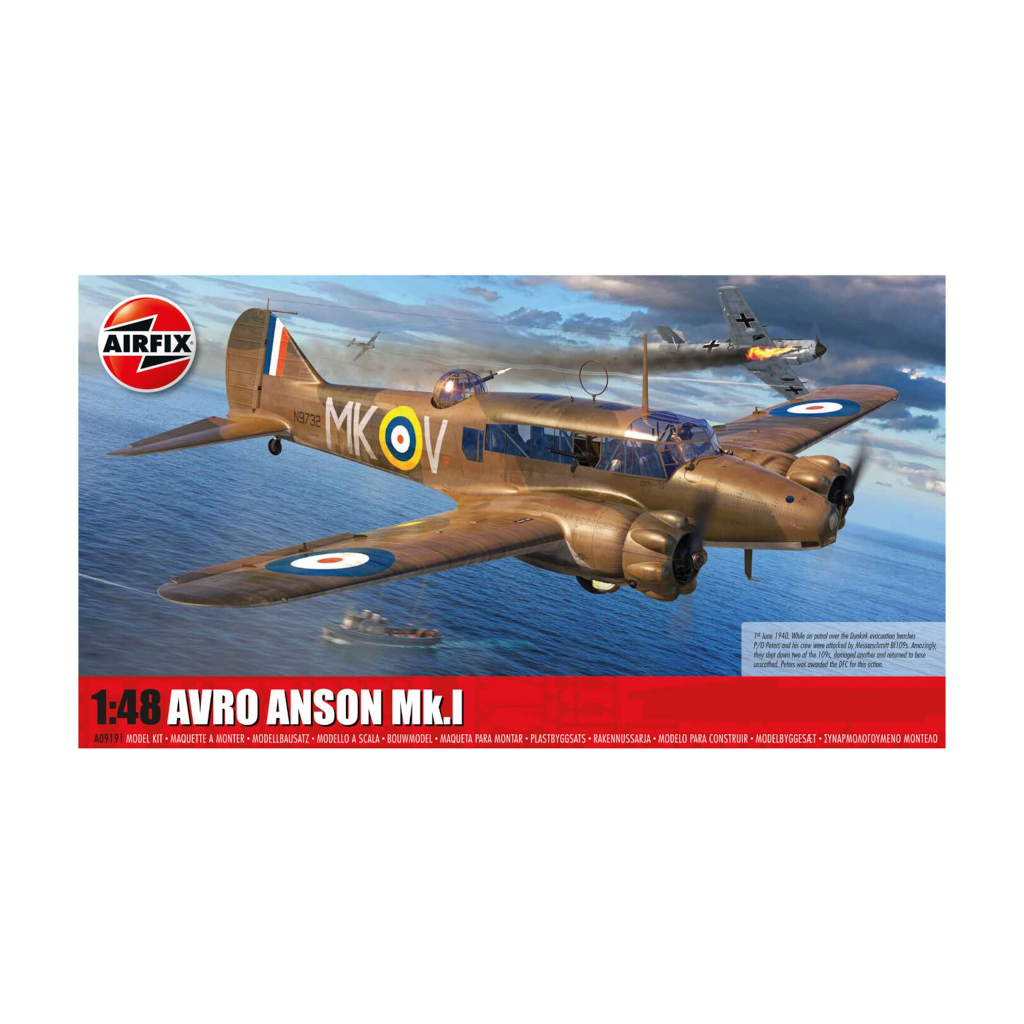 Airfix 1/48 Scale Avro Anson Mk.I A09191 - [Sunshine-Coast] - Airfix - [RC-Car] - [Scale-Model]