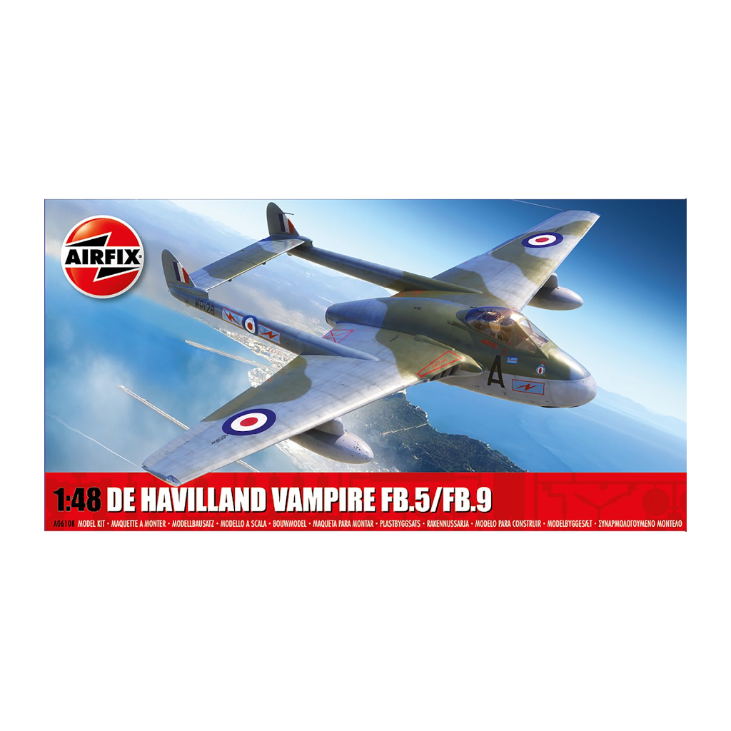 Airfix A061081/48 Scale De Haviland Vampire FB.5/FB.9 - [Sunshine-Coast] - Airfix - [RC-Car] - [Scale-Model]