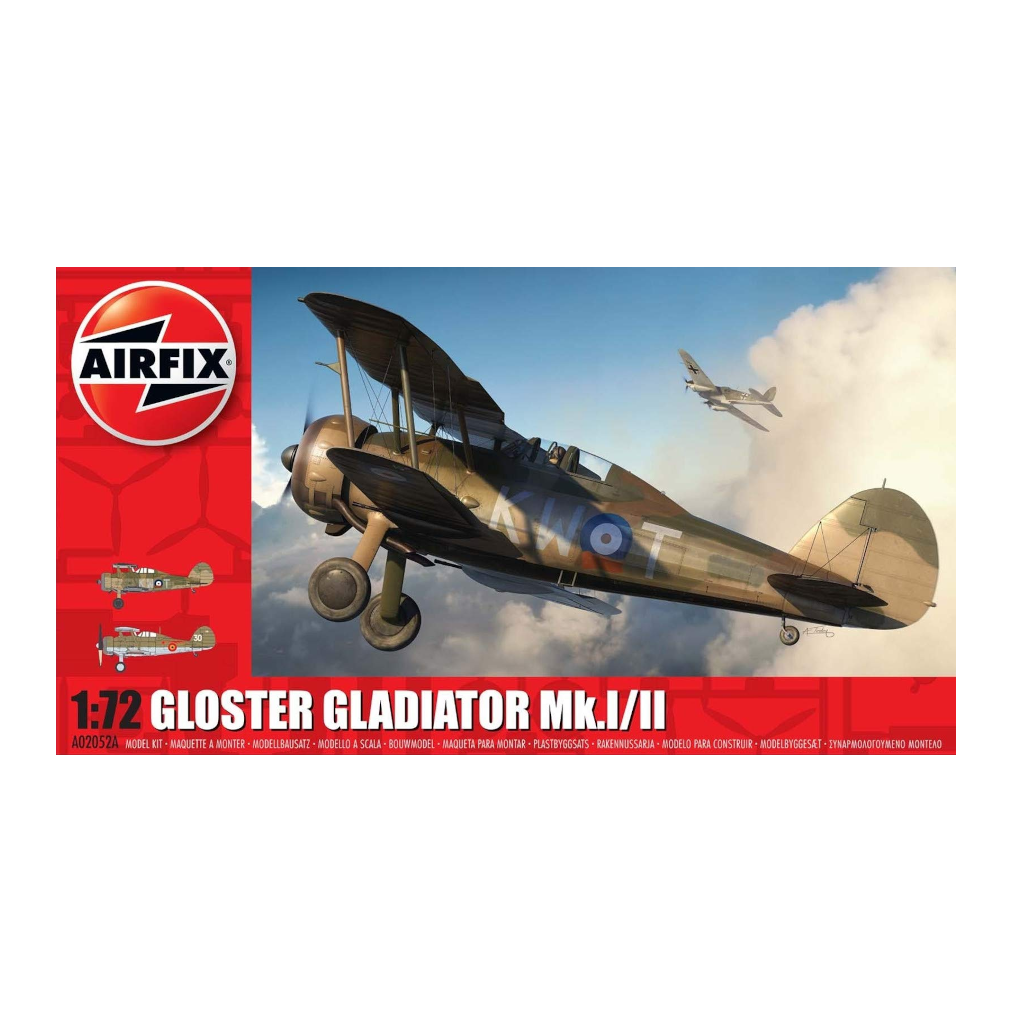 Airfix 02052A 1/72 Scale Gloster Gladiator Mk.I/Mk.II - Techtonic Hobbies - Airfix