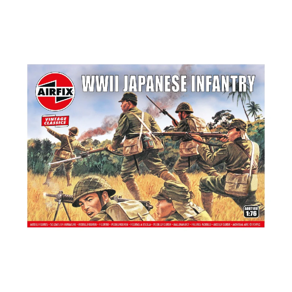 Airfix 1/72 WWII Japanese Infantry Plastic Model Kit 00718V - Techtonic Hobbies - Airfix
