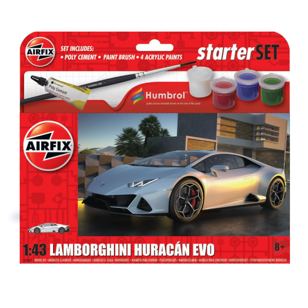 Airfix A55007 1/43 Scale Lamborghini Starter Set - [Sunshine-Coast] - Airfix - [RC-Car] - [Scale-Model]