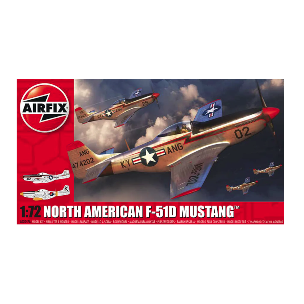 Airfix 02047A 1/72 Scale North American F-51D Mustang - Techtonic Hobbies - Airfix