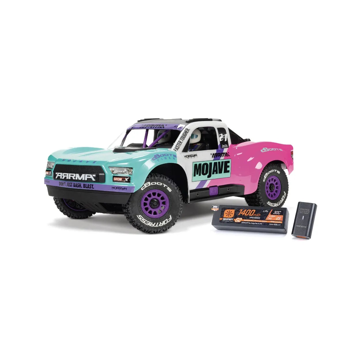 Arrma Mojave Grom 223S DSC Brushless 1/16 4x4 Desert Truck RTR, Teal