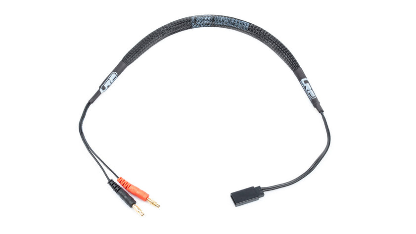 LRP Charging Lead 50cm 4mm – Futaba / Sanwa / Graupner / JR RX/TX (LRP-499201)