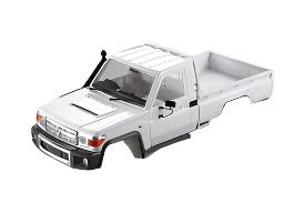 Killerbody 1/10 Toyota Land Cruiser 70 RC Car Hard Body Kit ( LC70) Steel mounting White (DIY) FIT FOR TRAXXAS TRX-4 & Long Wheelbase 323mm - [Sunshine-Coast] - Killerbody - [RC-Car] - [Scale-Model]