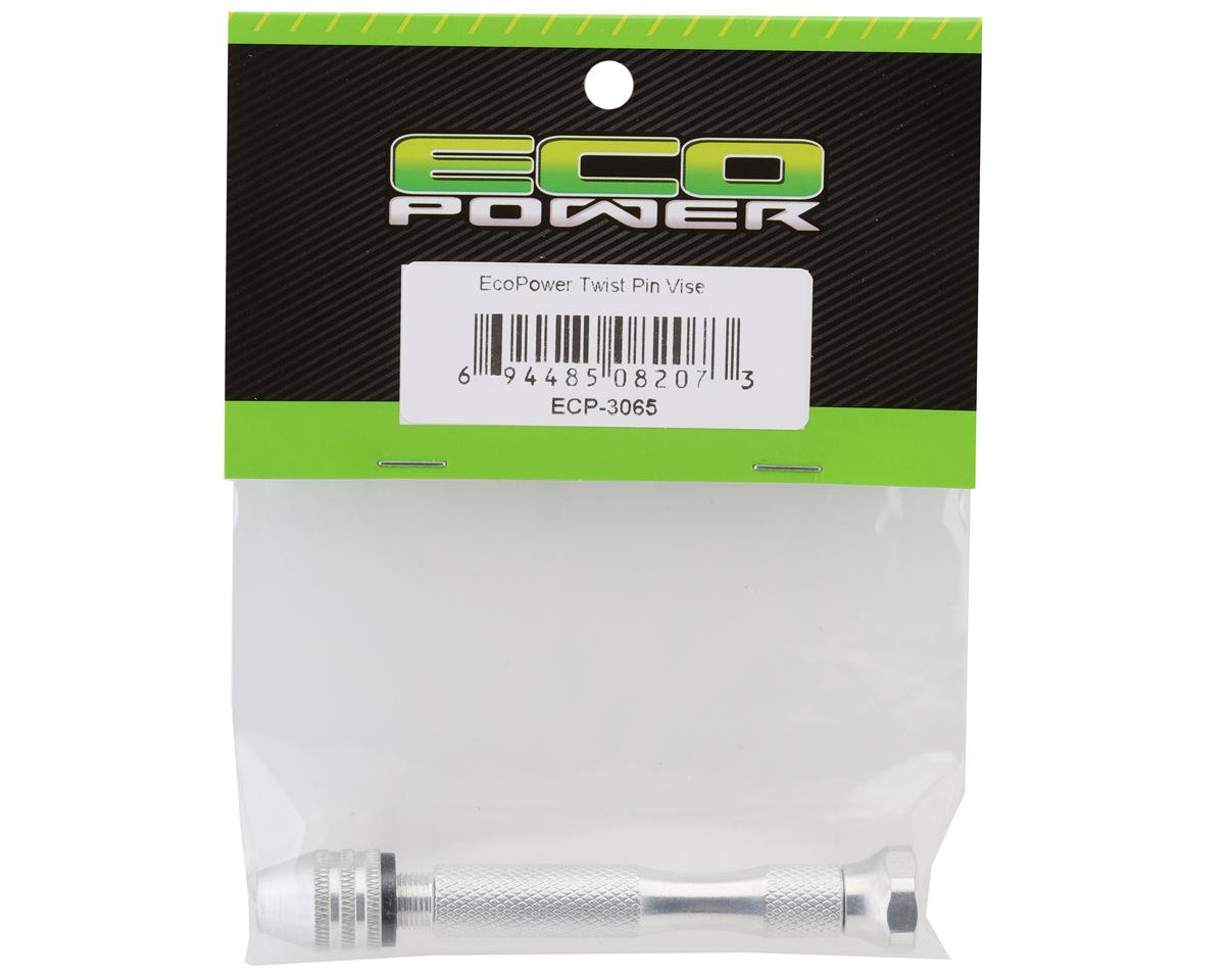 Eco Power packaging with a Twist Pin Vise on a white background