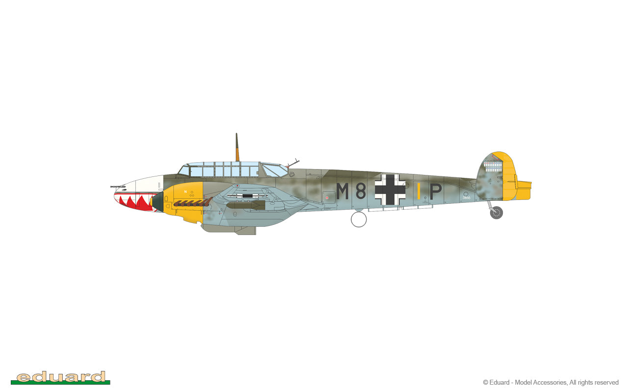 Eduard 7464 1/72 Scale Messerschmitt Bf 110 E - Techtonic Hobbies - Eduard