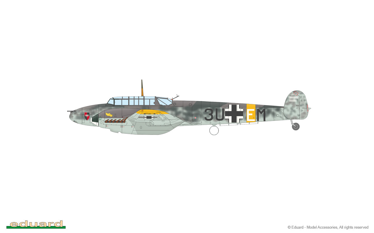 Eduard 7464 1/72 Scale Messerschmitt Bf 110 E - Techtonic Hobbies - Eduard