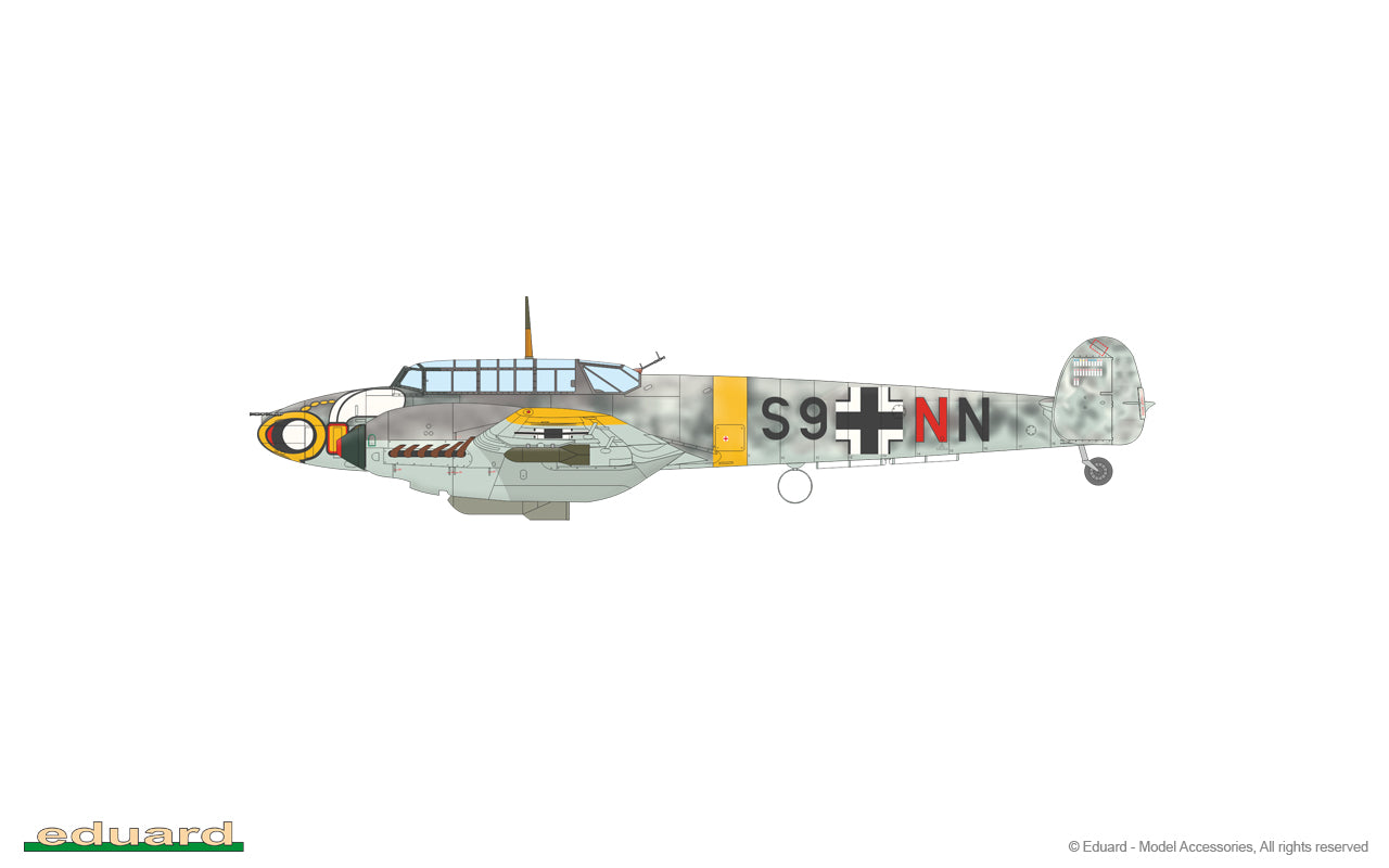 Eduard 7464 1/72 Scale Messerschmitt Bf 110 E - Techtonic Hobbies - Eduard