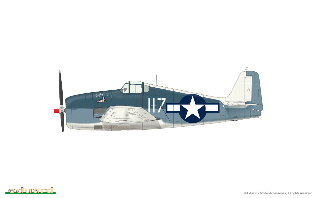 Eduard 7441 1/72 Scale Grumman F6F-3 Hellcat - Techtonic Hobbies - Eduard