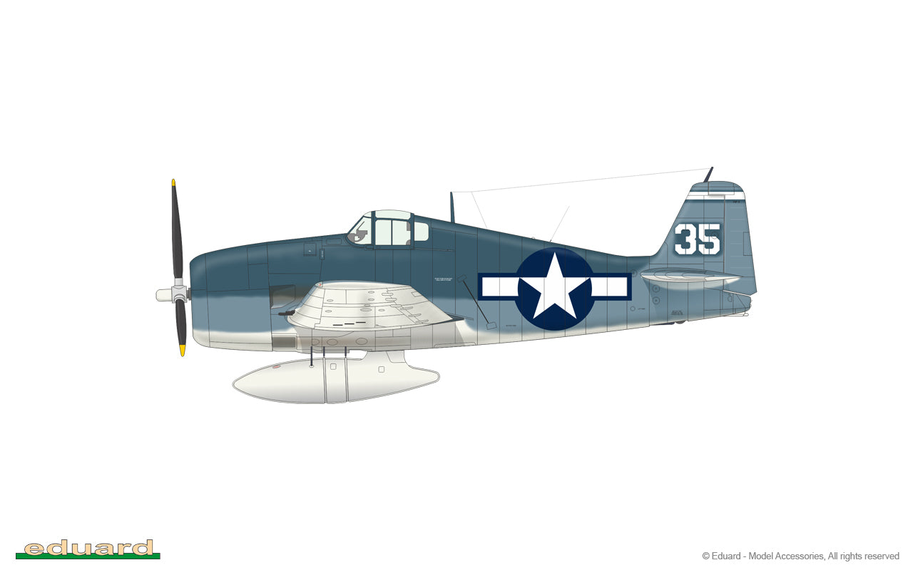 Eduard 7441 1/72 Scale Grumman F6F-3 Hellcat - Techtonic Hobbies - Eduard