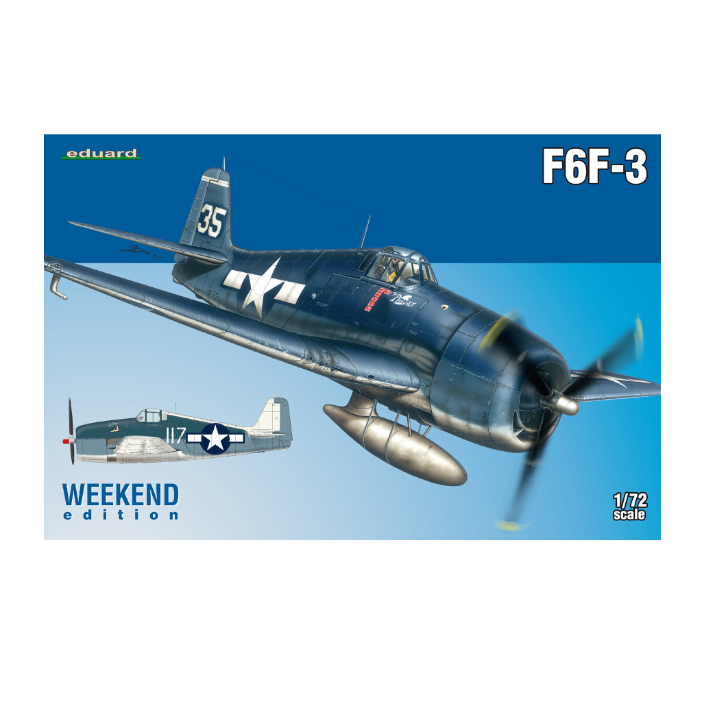 Eduard 7441 1/72 Scale Grumman F6F-3 Hellcat - Techtonic Hobbies - Eduard