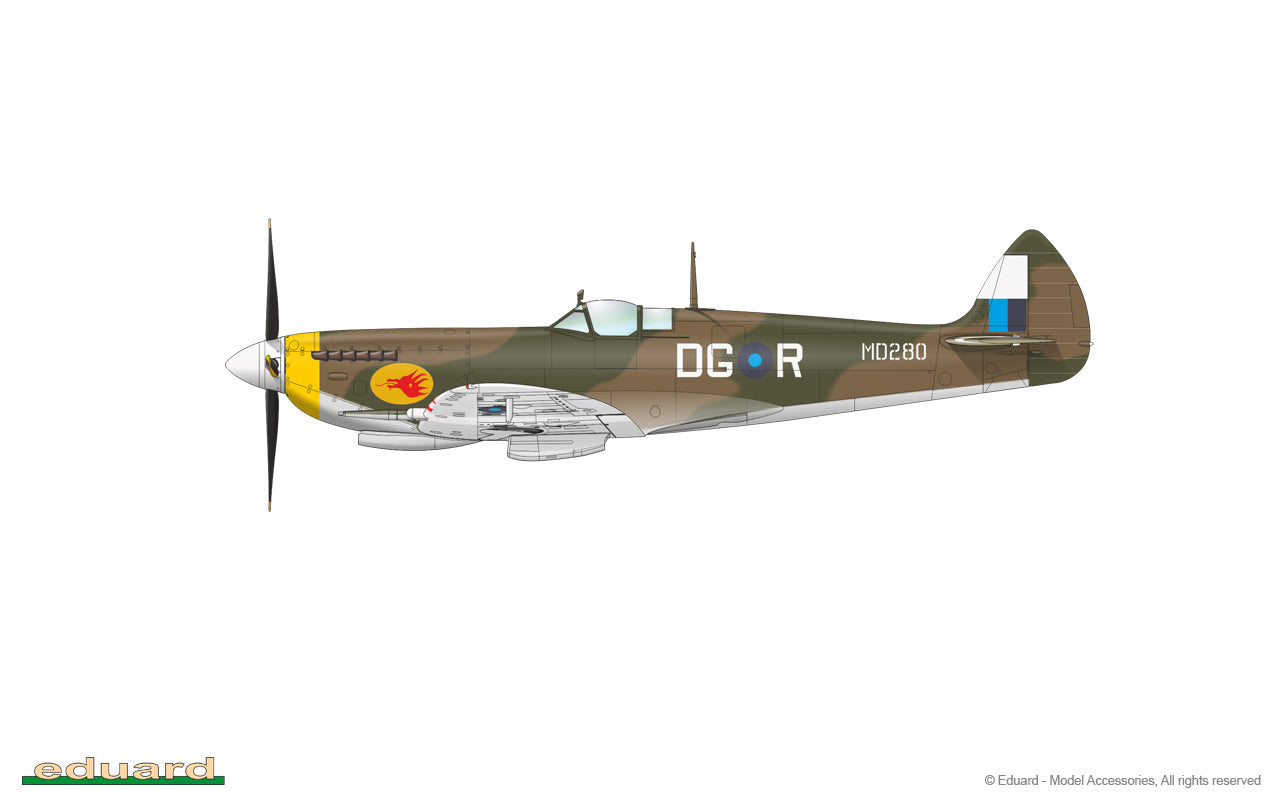 Eduard 70128 1/72 Scale Supermarine Spitfire Mk. VIII - Techtonic Hobbies - Eduard