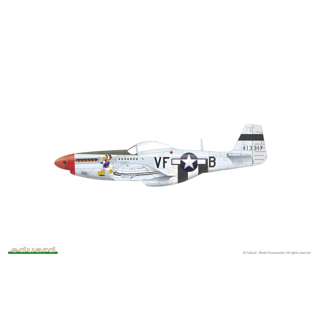 Eduard 84172 1/48 Scale North American P-51-D-5 Mustang Weekend Edition - [Sunshine-Coast] - Eduard - [RC-Car] - [Scale-Model]