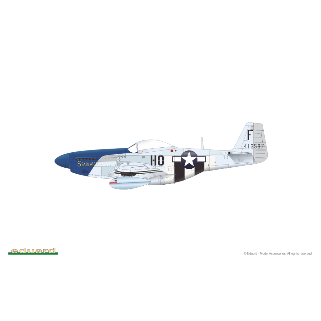 Eduard 84172 1/48 Scale North American P-51-D-5 Mustang Weekend Edition - [Sunshine-Coast] - Eduard - [RC-Car] - [Scale-Model]