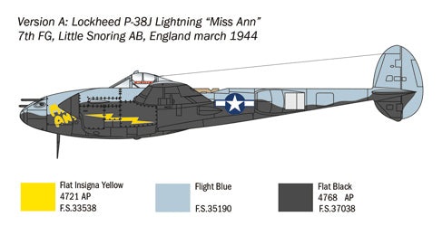 ITALERI P-38J LIGHTNING: 1:72