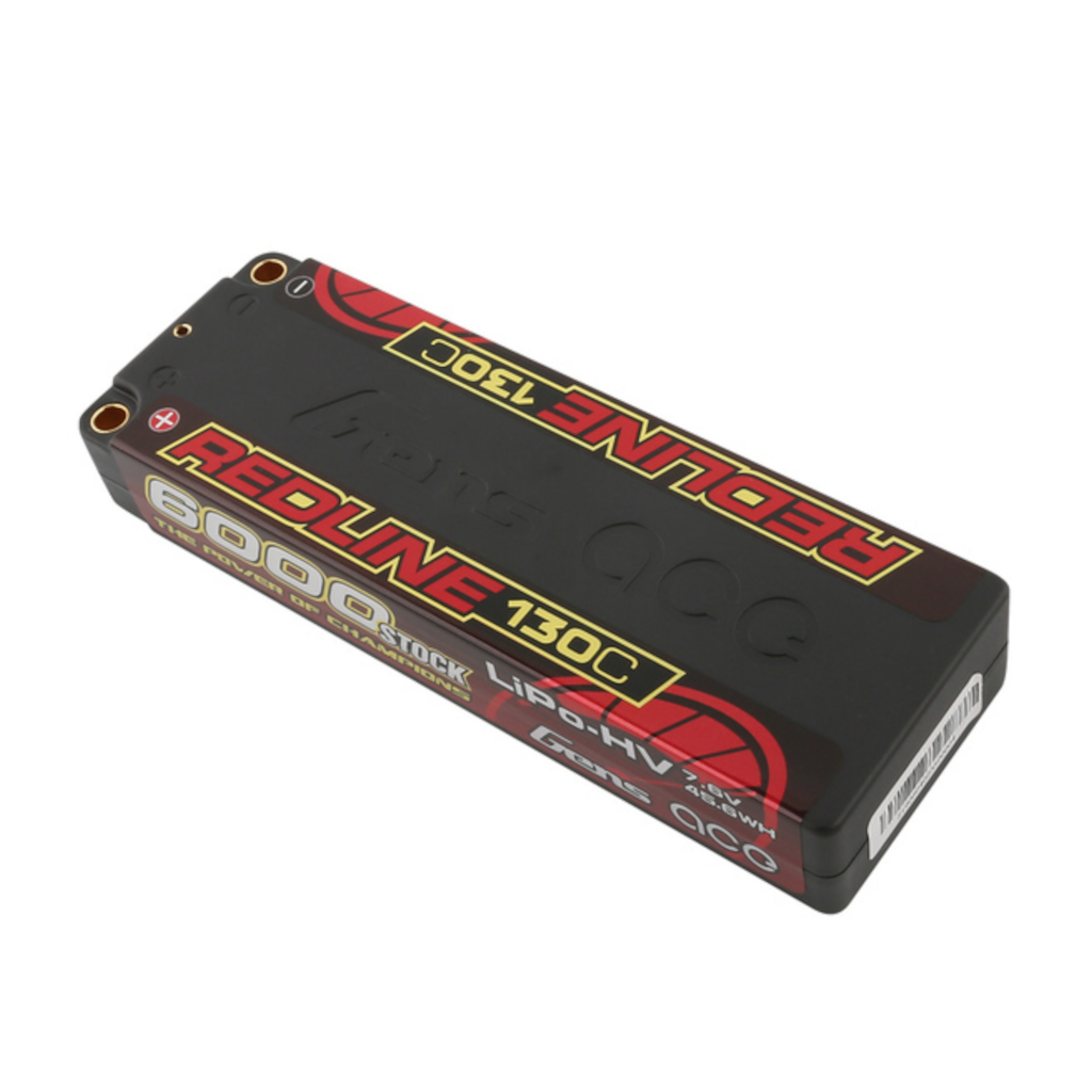 Gens Ace 2S Redline 6000mAh 7.6V 130C Hardcase/5mm bullet HV LiPo Battery (5.0mm Bullet) - [Sunshine-Coast] - Gens Ace - [RC-Car] - [Scale-Model]