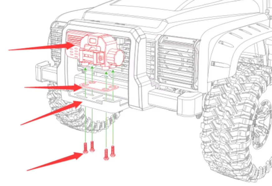 MJX AllRock H8H Winch