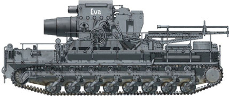 Hobby Boss 82904 1/72 Scale Morser KARL- Geraet 040/041 initial chassis - Techtonic Hobbies - Hobby Boss