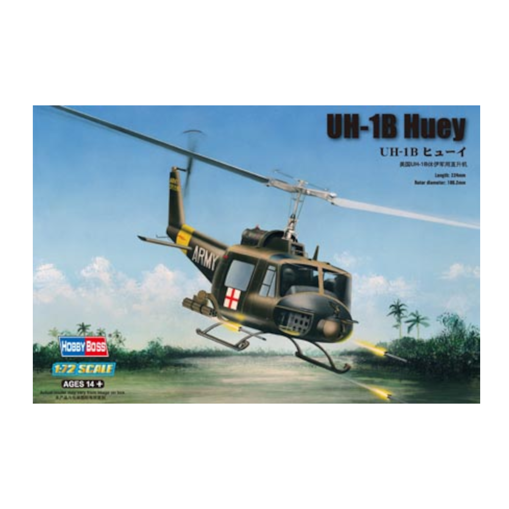 Hobby Boss  87228 1/72 Scale UH-1B Huey/Iroquois - Techtonic Hobbies - Hobby Boss