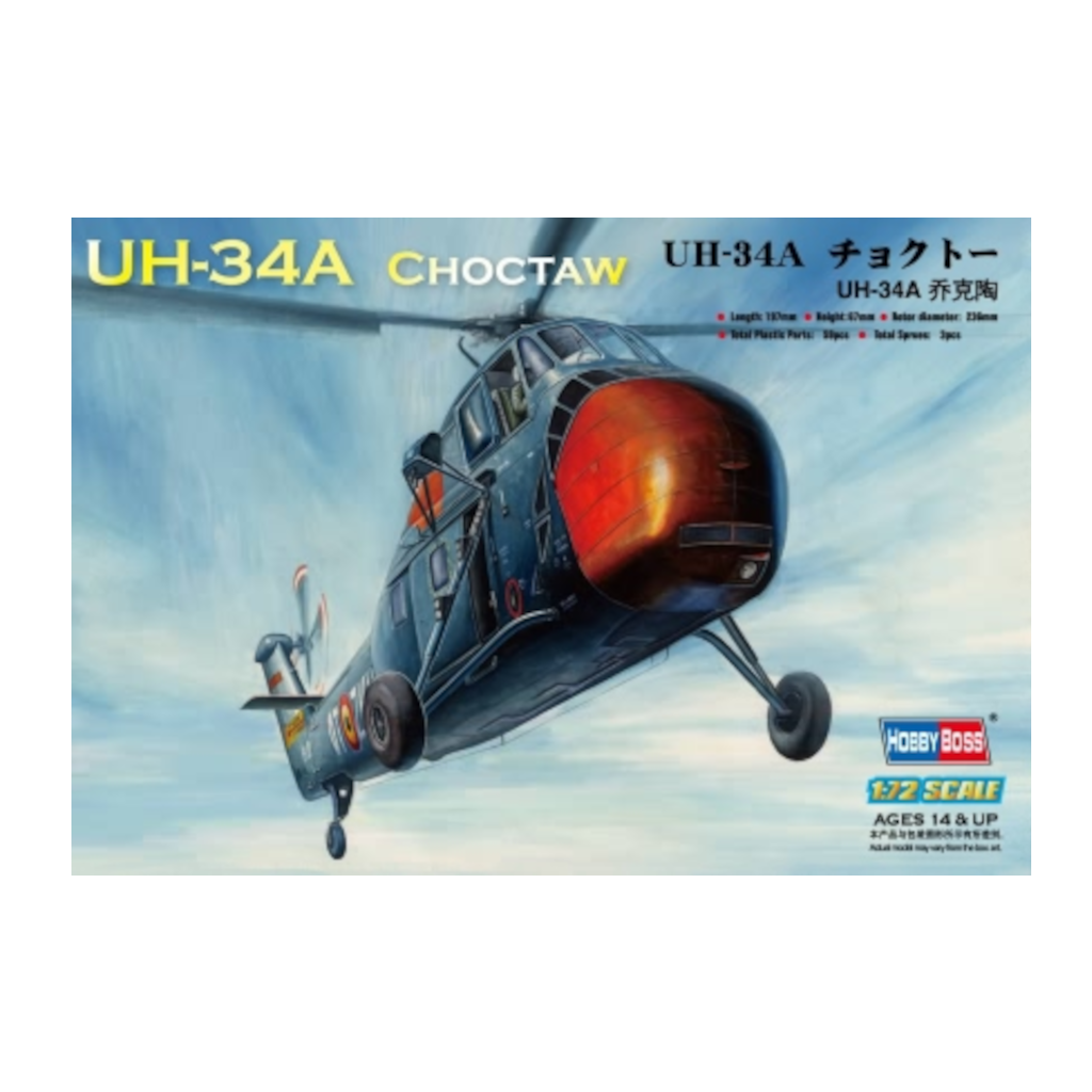 Hobby Boss 87215 1/72 Scale Sikorsky UH-34A Choctaw - Techtonic Hobbies - Hobby Boss