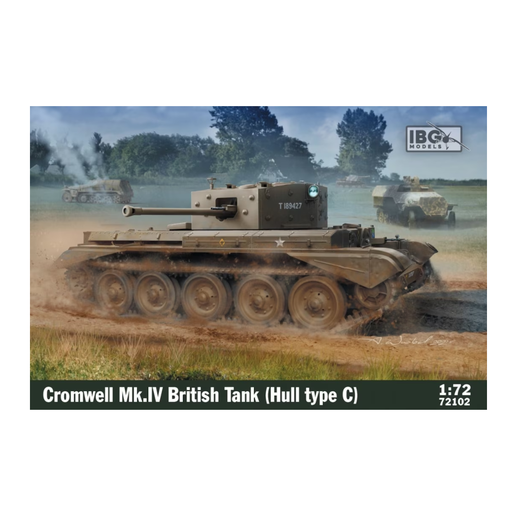 IBG 72102 1/72 Scale Cromwell Mk.IV Type C Hull (British Medium/Cruiser Tank) Plastic Model Kit - Techtonic Hobbies - IBG