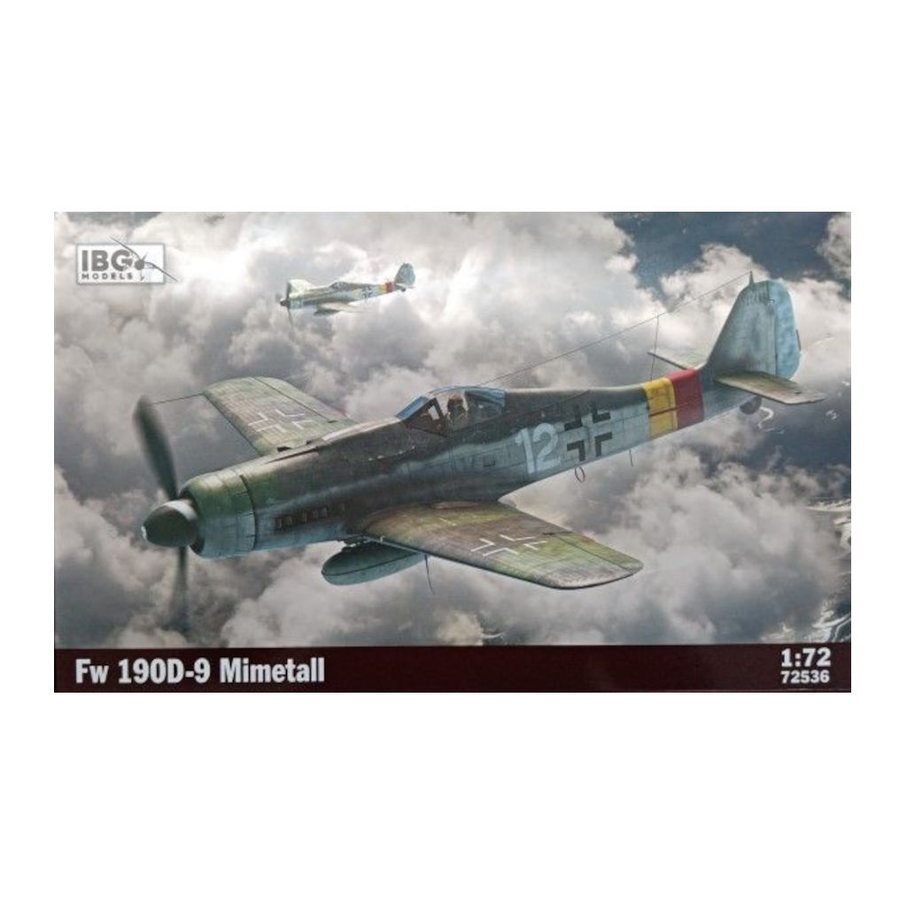 IBG 72536 1/72 Scale Focke-Wulf Fw 190D-9 Mimetall Plastic Model Kit - Techtonic Hobbies - IBG