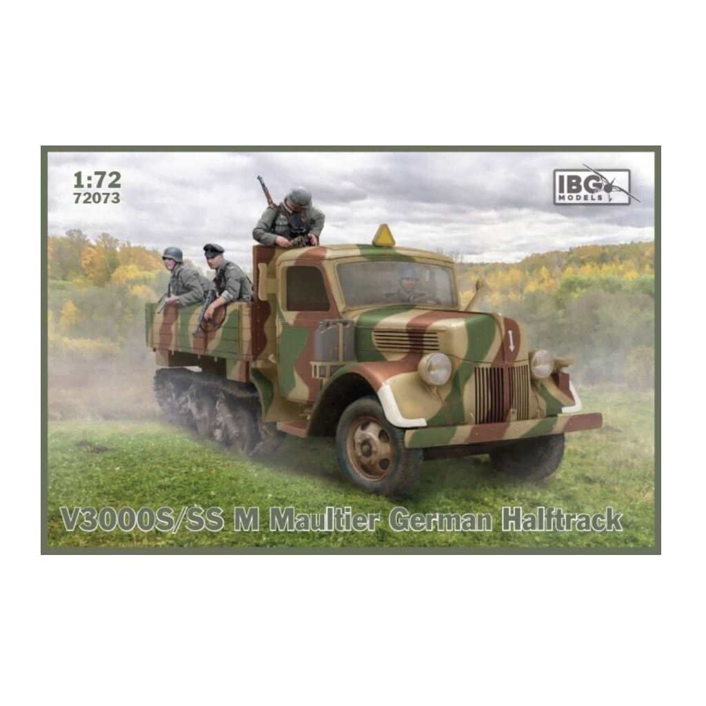 IBG 72073 1/72 Scale V3000S/SS M Maultier German Hlaftrack Plastic Model Kit - Techtonic Hobbies - IBG