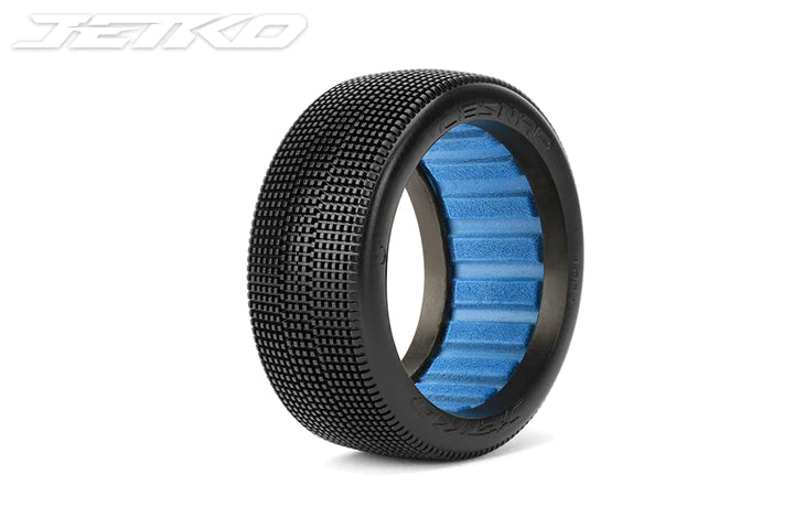 Jetko 1/8 Lesnar Buggy tires (Dish/White Rim/Super Soft) (2Pcs) [1004Dwssg] - [Sunshine-Coast] - Jetko - [RC-Car] - [Scale-Model]