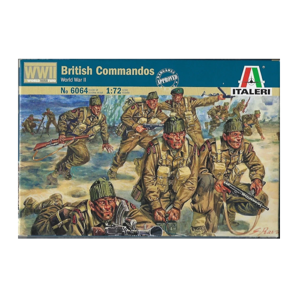Italeri 006064 1/72 Scale WWII British Commandos - Techtonic Hobbies - Italeri