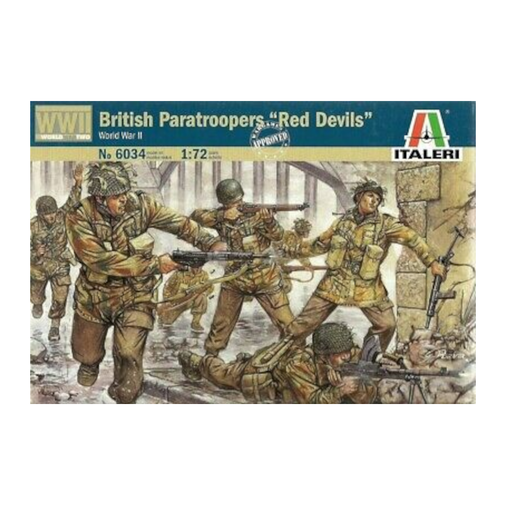 Italeri 006034 1/72 Scale WWII British Paratroopers - Techtonic Hobbies - Italeri