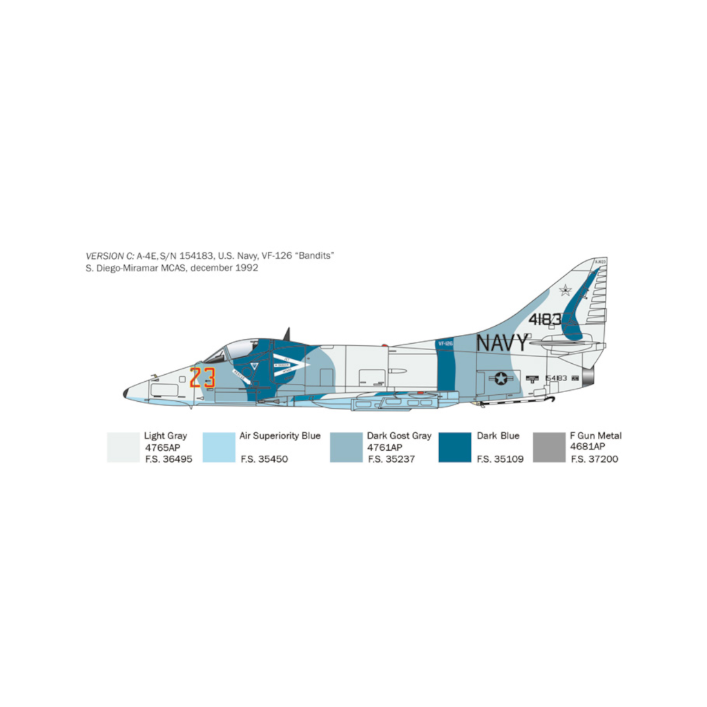 Italeri 002826 1/48 Scale Douglas A-4 E/F/G Skyhawk - [Sunshine-Coast] - Italeri - [RC-Car] - [Scale-Model]