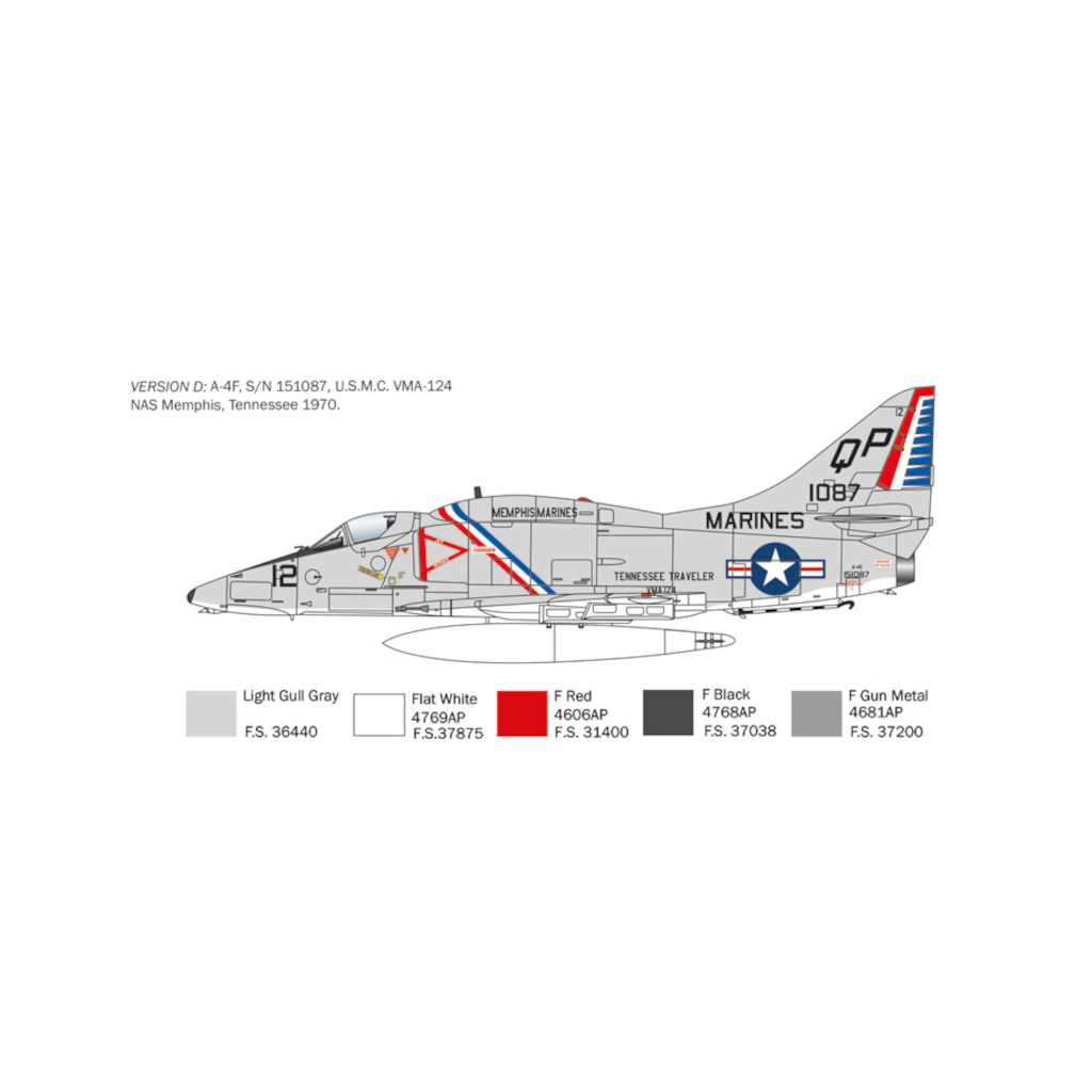 Italeri 002826 1/48 Scale Douglas A-4 E/F/G Skyhawk - [Sunshine-Coast] - Italeri - [RC-Car] - [Scale-Model]