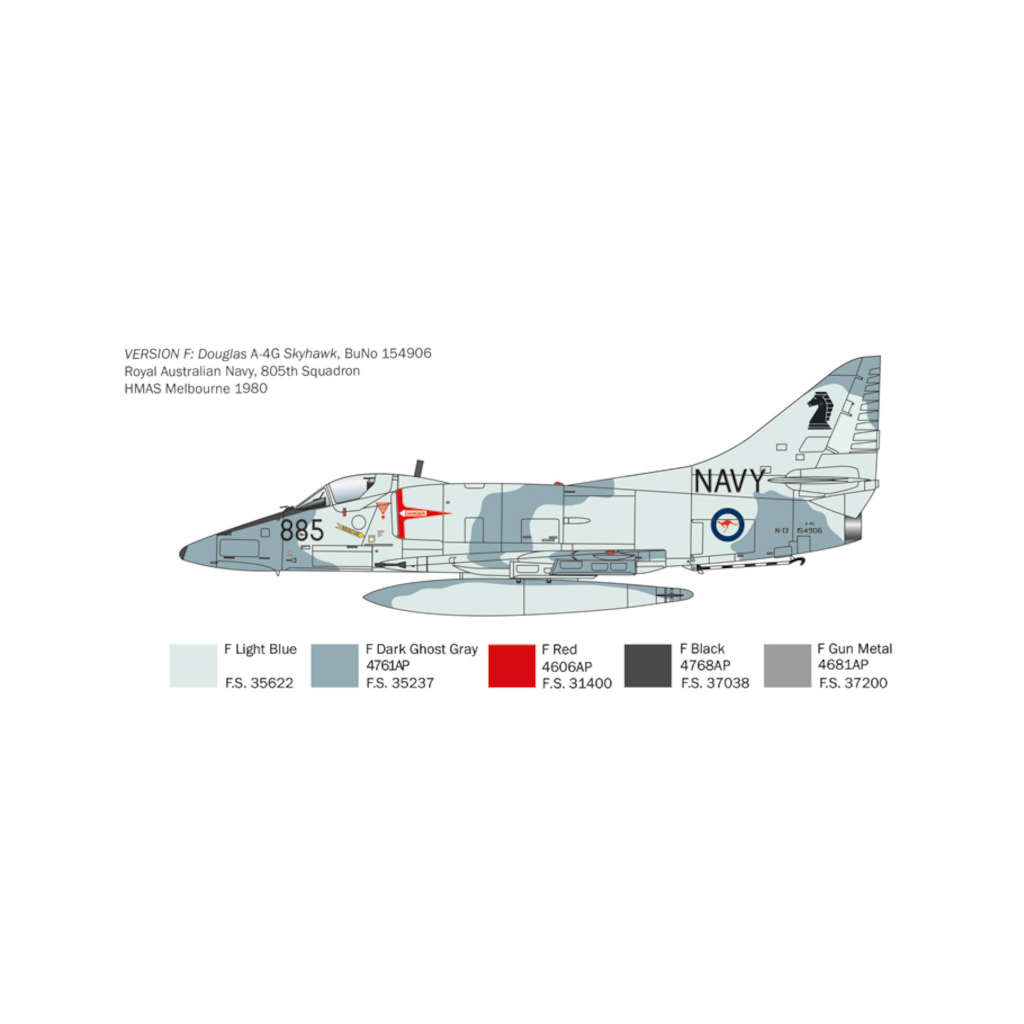 Italeri 002826 1/48 Scale Douglas A-4 E/F/G Skyhawk - [Sunshine-Coast] - Italeri - [RC-Car] - [Scale-Model]