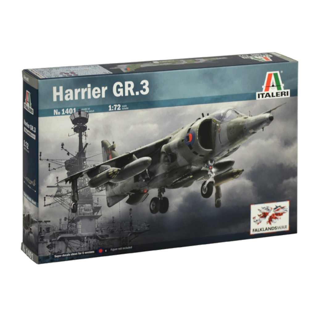 Italeri 001401 1/72 Scale Harrier Gr.3 "Falklands War" - Techtonic Hobbies - Italeri