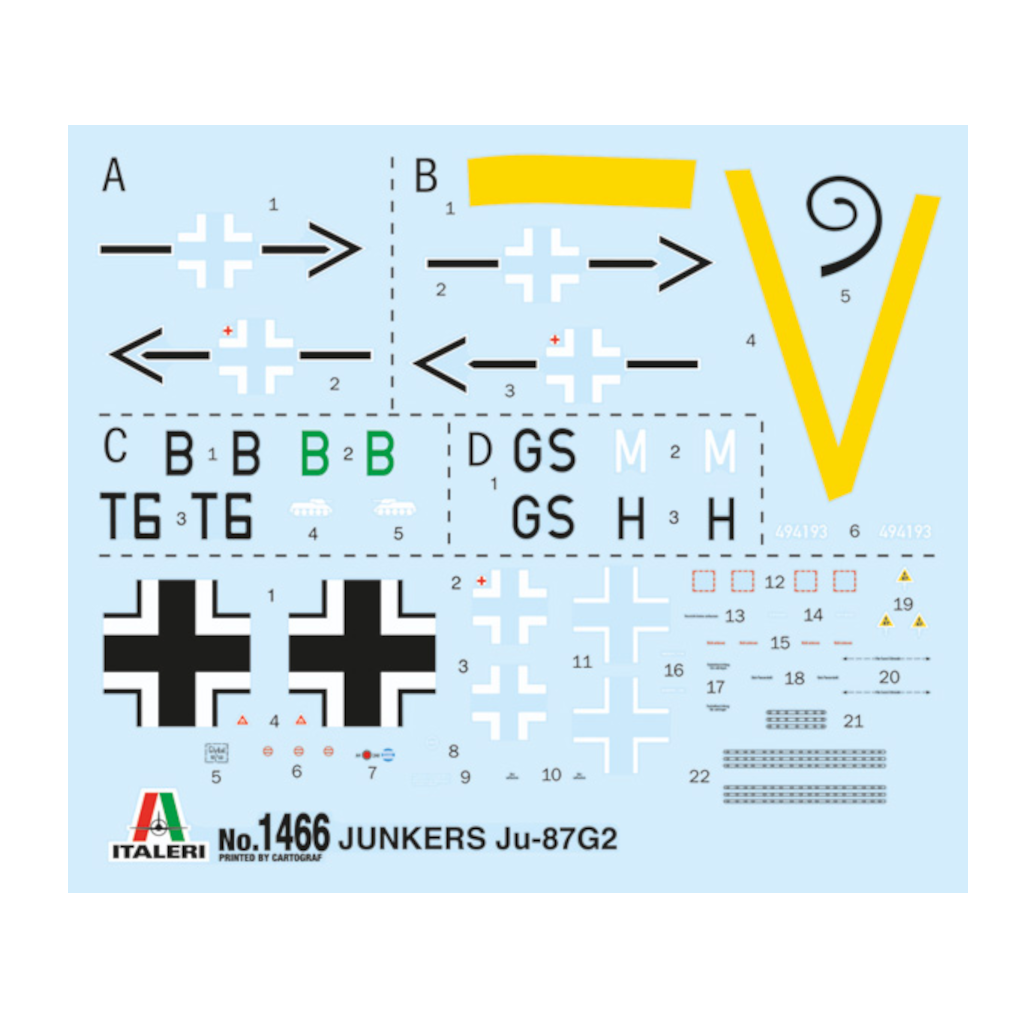 Italeri 001466 1/72 Scale Junkers Ju 87 G-2 Kanonenvogel - [Sunshine-Coast] - Italeri - [RC-Car] - [Scale-Model]