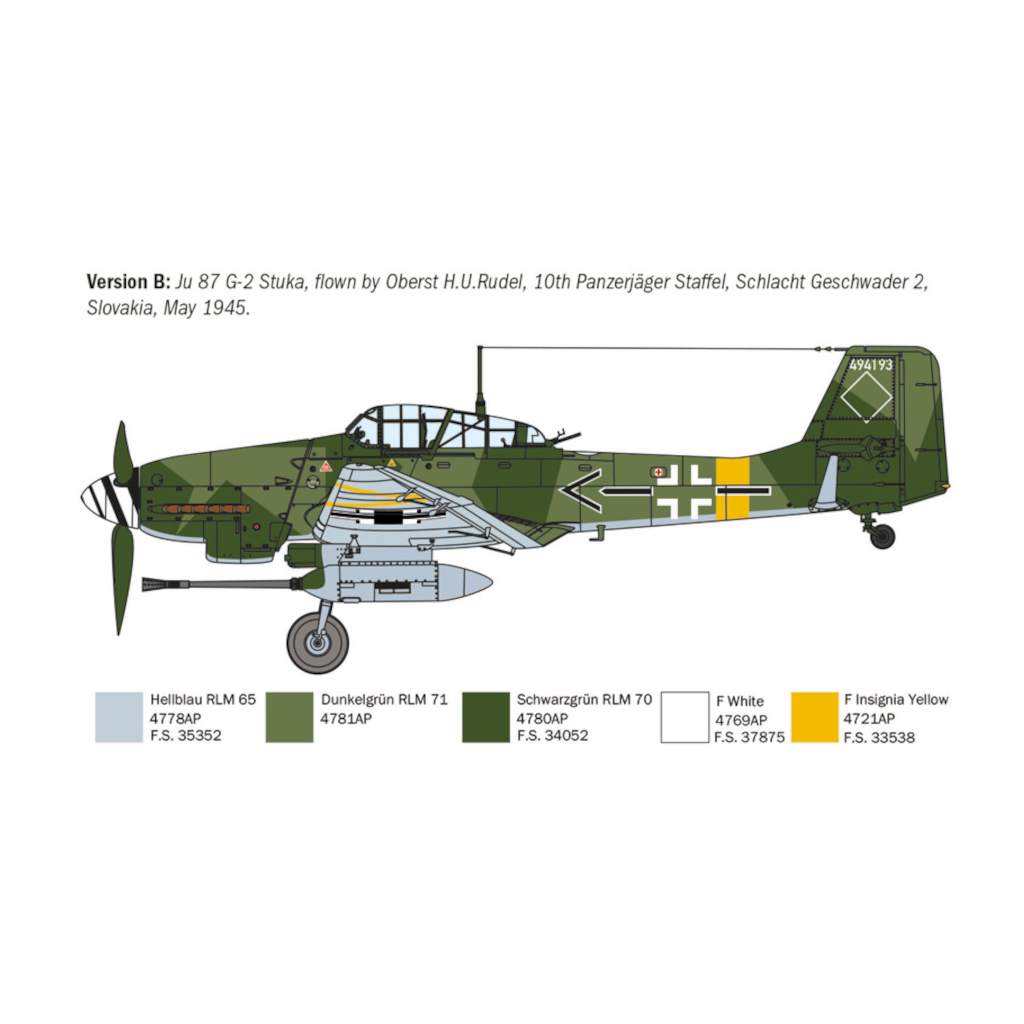 Italeri 001466 1/72 Scale Junkers Ju 87 G-2 Kanonenvogel - [Sunshine-Coast] - Italeri - [RC-Car] - [Scale-Model]