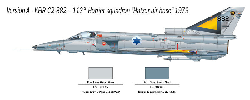 Italeri 01408 1/72 Scale Kfir C.2 - Techtonic Hobbies - Italeri