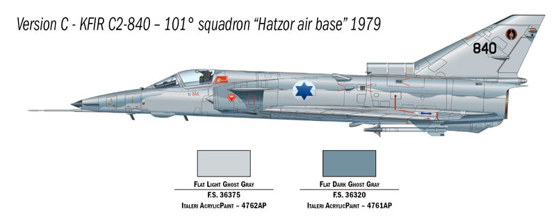 Italeri 01408 1/72 Scale Kfir C.2 - Techtonic Hobbies - Italeri