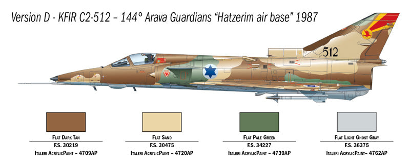 Italeri 01408 1/72 Scale Kfir C.2 - Techtonic Hobbies - Italeri