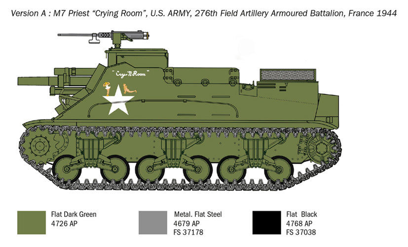 Italeri 06580 1/35 Scale M7 Priest Howitzer Motor Carriage - [Sunshine-Coast] - Italeri - [RC-Car] - [Scale-Model]